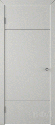 Межкомнатная дверь эмаль VFD Тривиа 50ДГ02, глухая, Cotton светло-серый