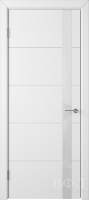 Межкомнатная дверь эмаль VFD Тривиа 59ДО0, остеклённая, Polar белый