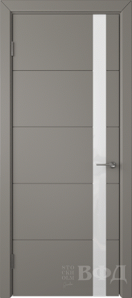 Межкомнатная дверь VFD Тривиа, остеклённая, темно-серый