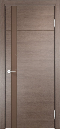 Межкомнатная дверь Турин 03, остеклённая, дуб фремонт вералинга со ст.мокко