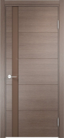 Межкомнатная дверь CPL Турин 03, остеклённая, дуб фремонт вералинга со ст.мокко