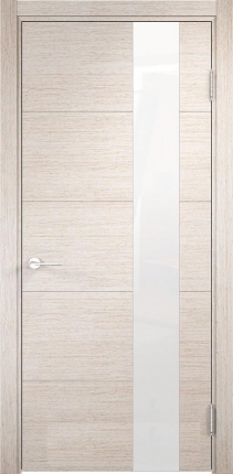Межкомнатная дверь CPL Турин 13 AL, остеклённая, Магелан Айс, матовое зеркало