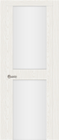 Межкомнатная дверь шпонированная Ситидорс Турин-3, остеклённая, белый ясень