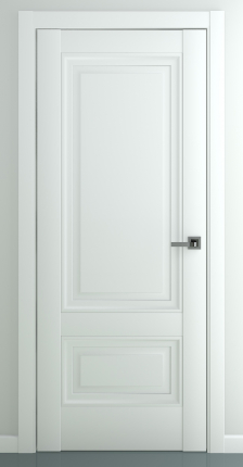 Межкомнатная дверь Турин B2, глухая, белый