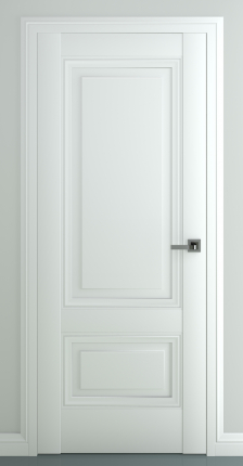Межкомнатная дверь Турин B3, глухая, белый