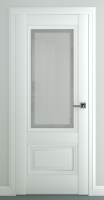 Межкомнатная дверь Турин B3, остекленная, белый
