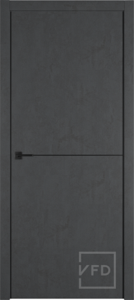 Межкомнатная дверь экошпон VFD URBAN 1, глухая, Jet Loft, Black Mould