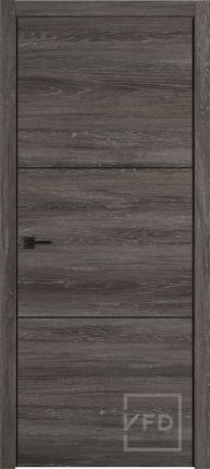 Межкомнатная дверь экошпон VFD URBAN 2, глухая, Terra Vellum, Black Mould