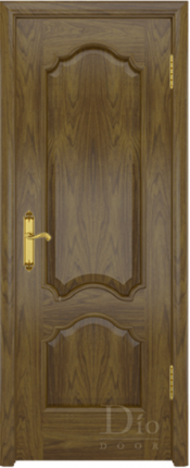 Межкомнатная дверь шпонированная DioDoor Валенсия-1, глухая, американский орех