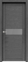 Межкомнатная дверь из экошпона Верда Велюкс 02, до, ясень грей