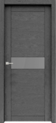 Межкомнатная дверь Велюкс 02, до, ясень грей
