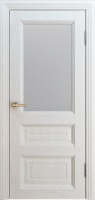 Межкомнатная дверь ВЕНА Багет 2 остекленная ясень белый