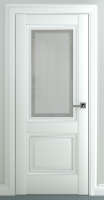 Межкомнатная дверь Венеция B1, остекленная, белый