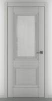 Межкомнатная дверь Венеция B2, остекленная, серый