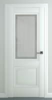 Межкомнатная дверь Венеция B3, остекленная, белый