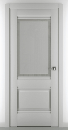 Межкомнатная дверь Венеция B4, остекленная, серый