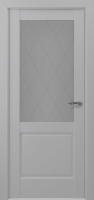 Межкомнатная дверь Венеция S, остекленная, серый
