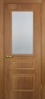 Межкомнатная дверь ПВХ Мариам Верона-2, остекленная, дуб арагон