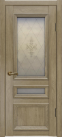 Межкомнатная дверь Вероника-3, остеклённая, дуб натуральный