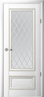 Межкомнатная дверь Версаль 1 остеклённая белый