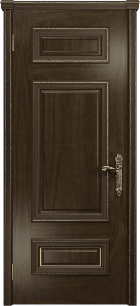 Межкомнатная дверь Версаль-4 (косичка), глухая, американский орех тонированный