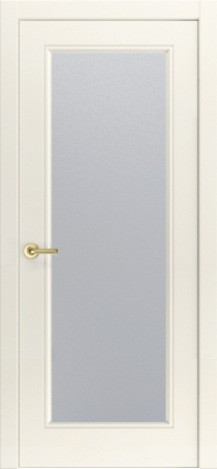 Межкомнатная дверь эмаль Milyana Версаль-Ф остеклённая RAL9010 молочно-белый