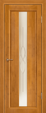 Межкомнатная дверь Версаль, медовый орех, остеклённая