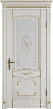 Межкомнатная дверь Vesta, остекленная, Bianco Classic PG