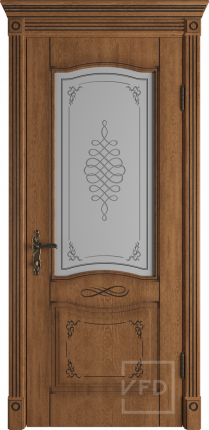 Межкомнатная дверь Vesta, остекленная, Honey Classic PB