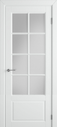 Межкомнатная дверь VFD Гланта 57ДО0 Ett, остеклённая, Polar белый