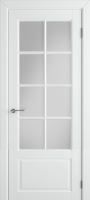 Межкомнатная дверь эмаль VFD Гланта 57ДО0 Ett, остеклённая, Polar белый