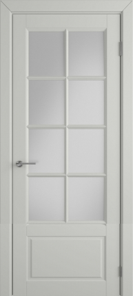 Межкомнатная дверь VFD Гланта 57ДО02 Ett, остеклённая, Cotton светло-серый