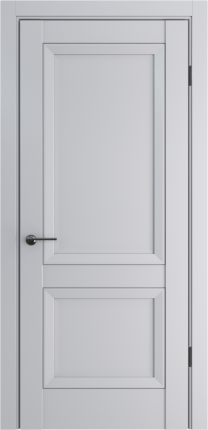 Межкомнатная дверь винил ДП-61, глухая, Silver Grey