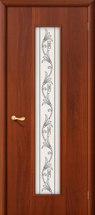 Межкомнатная дверь ламинированная Вьюн, остеклённая, итальянский орех
