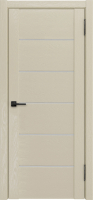 Межкомнатная дверь X-99, остекленная триплекс белый, капучино
