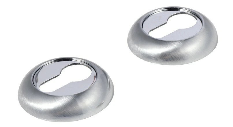 Накладка на ключевой цилиндр ESCUR EURO/FIN SC-01 MAT.CHROME матовый хром