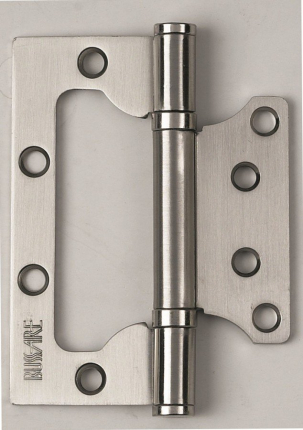 Петля без врезки BUSSARE B020-U 100X75X2.5-2BB-1MC, матовый хром