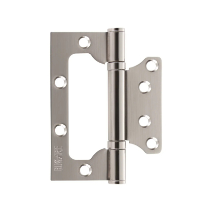 Петля без врезки BUSSARE B020-U 100X75X2.5-2BB-1SC, сатинированный хром