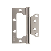 Петля без врезки BUSSARE B020-U 100X75X2.5-2BB-1SC, сатинированный хром