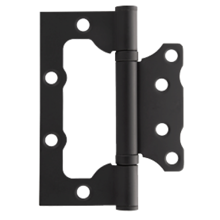Петля без врезки BUSSARE B020-U 100X75X2.5-2BB-1BL, чёрный