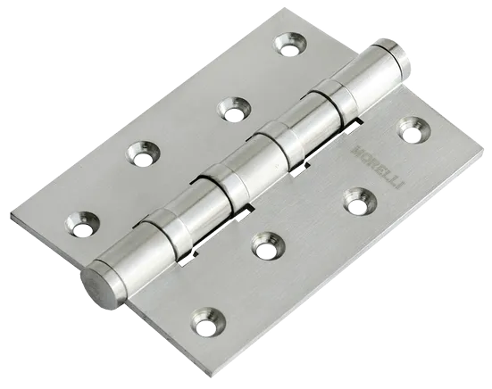 Петля карточная латунная универсальная MBU 100X70X3-4BB SN , врезная, цвет белый никель