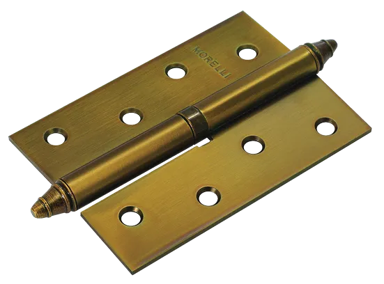 Петля карточная разъемная MS 100X70X2.5 R COF стальная правая, врезная, цвет кофе