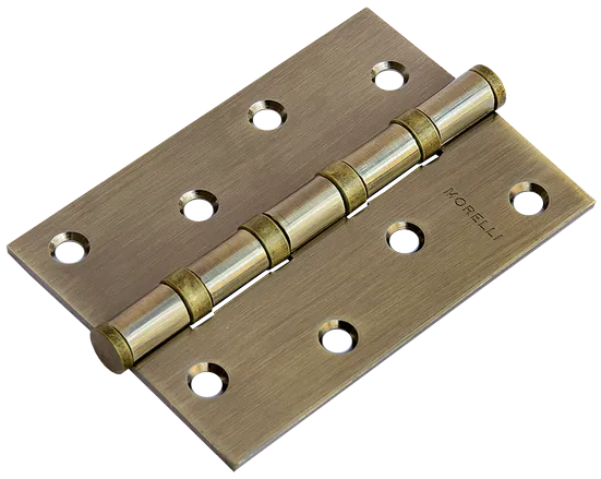 Петля карточная универсальная MS 100X70X2.5-4BB AB стальная, врезная, цвет бронза, сталь