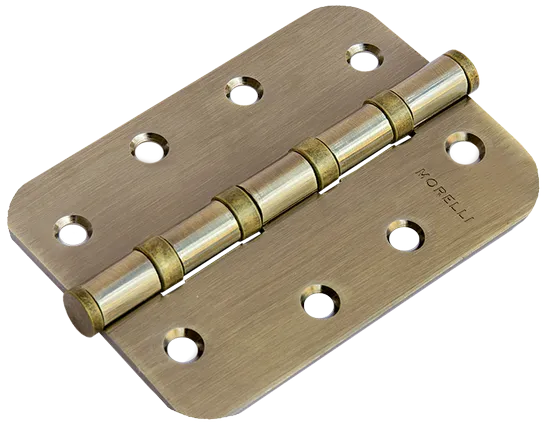 Петля универсальная карточная MS-C 100X70X2.5-4BB AB стальная скругленная, врезная, цвет бронза