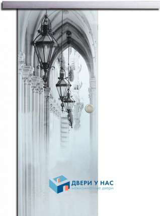 Раздвижная стеклянная дверь Аркада