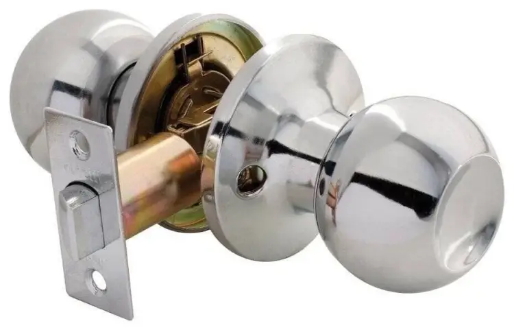 Ручка дверная HK-01 PC без фиксатора, полированный хром