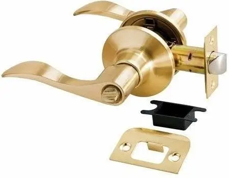 Ручка дверная HK-03 WC SG фиксатор wc, матовое золото
