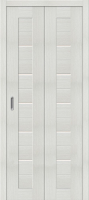 Складная дверь Порта-22, остеклённая, Bianco veralinga