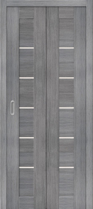 Складная дверь Порта-22, остеклённая, Grey veralinga