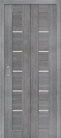 Складная дверь Порта-22, остеклённая, Grey veralinga